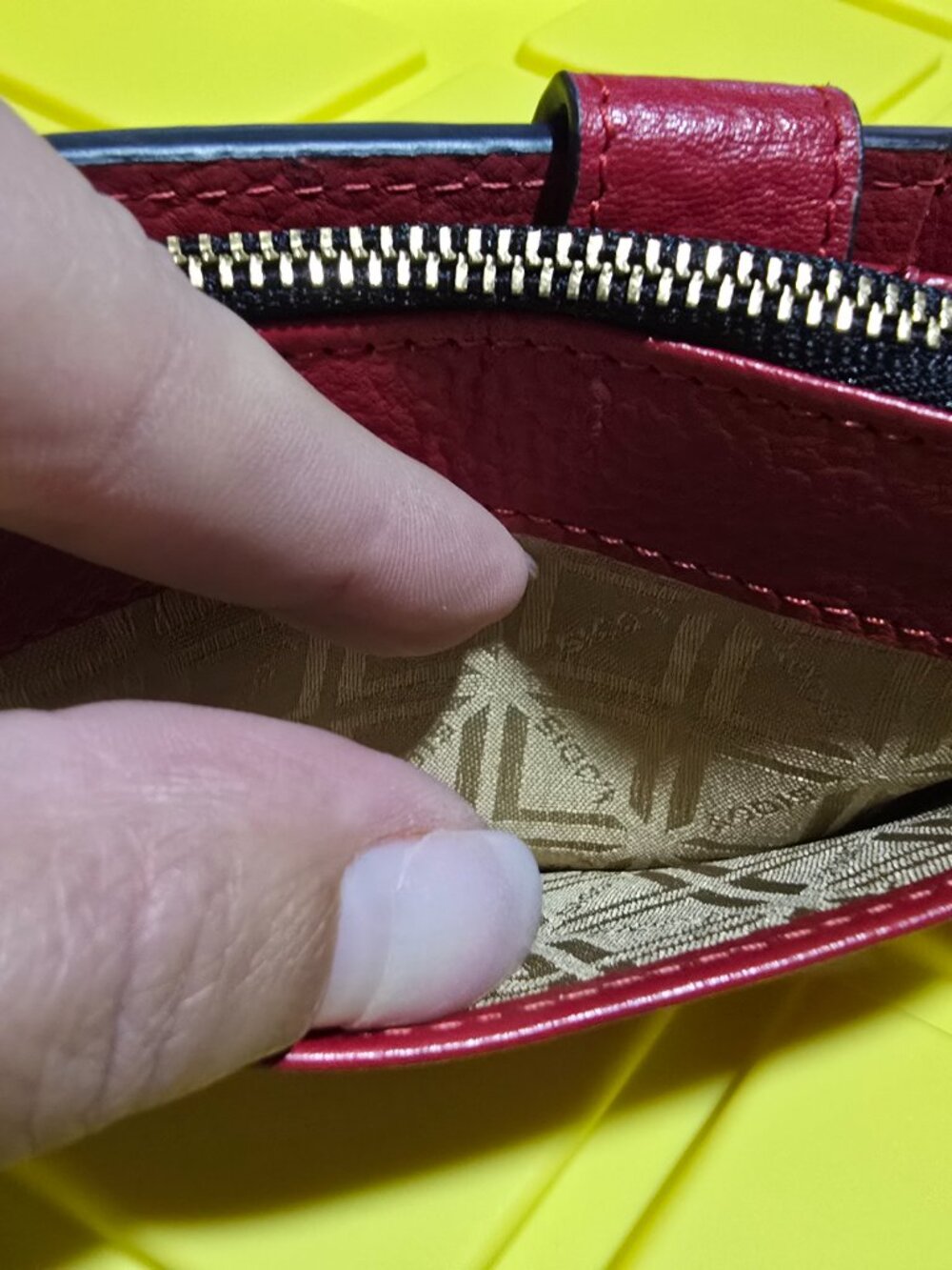 Lodis Kate N/S French Purse Red Leather RFID WalletLodis Kate N/Snap Closure EUC - Picture 11 of 15